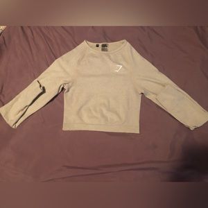 Gymshark Seamless Cropped Longsleeve in Sand